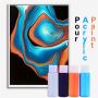 4 Colors Pre Mixed High Flow Pouring Acrylic Paint Set