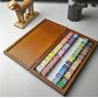 48colors professional colore watercolor solid paint wooden box set