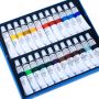 49 Pcs Acrylic Colour Paint Set Art Painting Set With Canvas Board ,Paintbrush,Palette For Artist and Kids