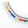 24 colors 12ml art acrylic paint and acuarela watercolor paint set