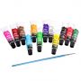 Professional Paint On Wall Clothes Painting 12 Colors 12 ml Non-toxic Artist Acrylic Colour Paint With Brush
