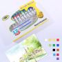 New Arrival Professional Non-Toxic 12 Colors 12ML Acrylic Colour Paint Set With 3 Brush And 1 Palette