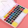 Art Supplies 48 Colors Solid Watercolor Paint Set With Water Brush Pen