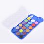 18 Colors Plastic Box Solid Gouache Paint Set Cake Shape Water Color Paint With A Brush
