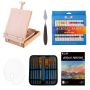 30pcs with Easel Artist acrylic paint brush set