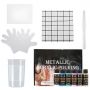 wholesale 13pcs 60ml popular supplies metallic pouring paint