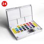 12/18/24/36/48/72/90 travel painting drawing pigment neon watercolor solid cube paints set with brush pen