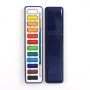 12/18/24/36 Best Selling Products Kids Pocket Neon Solid Cake Half Pan Metallic Artist Watercolor Paint Set with Brush