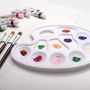 24 color acrylic paint set hot sell 24 12ml acrylic paint set with 3 brushes for Canvas, Wood, Clay, Fabric, nail acrylic paint