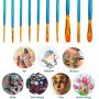 professional acrylic paint for artist paint acrylic for 24 colors with 10 brushes, 1 palette, 1canvas 12ml acrylic paint 24 tube
