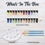 precision acrylic paint 24 plastic tube acrylic paint hot sale 12ml acrylic color paint