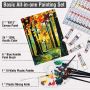 36pcs artist acrylic paint art set 24 tube color acrylic paint for Artists, Beginners, Kids