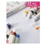 china acrylic paints 12ml 12pcs acrylic paint high quality and non-toxic kids acrylic paint set