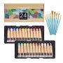acrylic paint 22ml art paint acrylic 24 Metallic Colors acrylic set paint with brushes for Wood, Fabric, Crafts, Canvas