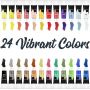 precision acrylic paint 24 plastic tube acrylic paint hot sale 12ml acrylic color paint