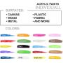 acrylic paint 22ml 20 colors acrylic paint set non-toxic basic acrylic paints for Artists Beginners and Kids