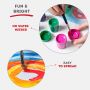 acrylic paint set 12 colors basic acrylic paints non-toxic kids washable paint