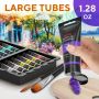 24colors 38ml acrylic paints tube with 6 nylon brushes acrylic colors for painting