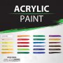 24 color paint non toxic paint for artist 100ml acrylic paint set