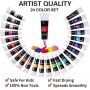 acrylic paint 24 color paint with 3 brushes vivid paint pigment for art