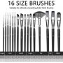32pcs acrylic paint art set non-toxic 12 acrylic paint artist quality with brushes acrylic artist paint for art