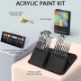32pcs acrylic paint art set non-toxic 12 acrylic paint artist quality with brushes acrylic artist paint for art