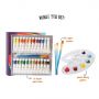 artist acrylic paint 24*12ml with palette and brushes painting set artists for drawing