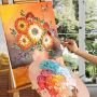 30colors 36ml with 3 brushes non toxic kids paint art acrylic artist paint
