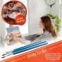 basic acrylic paints acrylic colors 12*75ml for artist and student acrylic-paint with 3 brushes