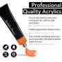 24 acrylic paint colors 12ml professional acrylic paint for art
