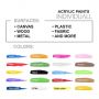 20x22ml Studio acrylic paint set non-toxic hot sale acrylic for paint