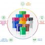 acrylic paint set 12 colors basic acrylic paints non-toxic kids washable paint