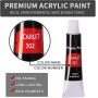 acrylic paint 24 color paint with 3 brushes vivid paint pigment for art