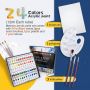 custom acrylic paint 12*24 colours acrylic paint artist acrylic painting set for children, artist