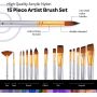 24 acrylic paint colors painting set with 15 brushes set for acrylic paint artist