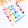 basic acrylic paint set 3ml 6 colors acrylic paints on clothes , canvas, pad for art