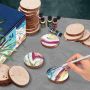 acrylic paint set 24 colours metallic acrylic paints by number for artist painting