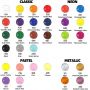 60ml acrylic paint set latex acrylic paint for pour painting