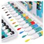 60pack 12ml paint tube non-toxic paint supplies for art set painting