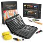 24 color paint art set painting with brush, canvas and so on acrylic paint art set for adult and children
