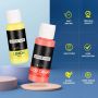 Professional Art Supplies Acrylic Paint60 ml acrylic paint set Acrylic Color with 3 nylon brushes