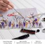 24 acrylic paint colors painting set with 15 brushes set for acrylic paint artist