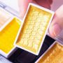 wholesale metallic watercolor paint glitter solid watercolor paint