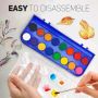 hot sale 16 solid watercolor paint cakes set in mental box