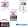 new design 36colors art solid watercolor paint with water brush pen painting brush
