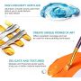 supplying for superior quality wholesale 10color 120ml acrylic artist paint set with 3 brushes