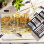 artist quality non toxic rich pigments colors great 24x12ml acrylic paint for painting