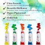 24 watercolor paint tube with water brush pen, pad,and palette watercolor paint set kids for artists and students