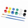 3ml 6 difference colors acrylic paint pots strip included 2 brushes