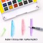 artist watercolors 24 colouring paint with 1 Water Brush Pen and 1 Removable Palette